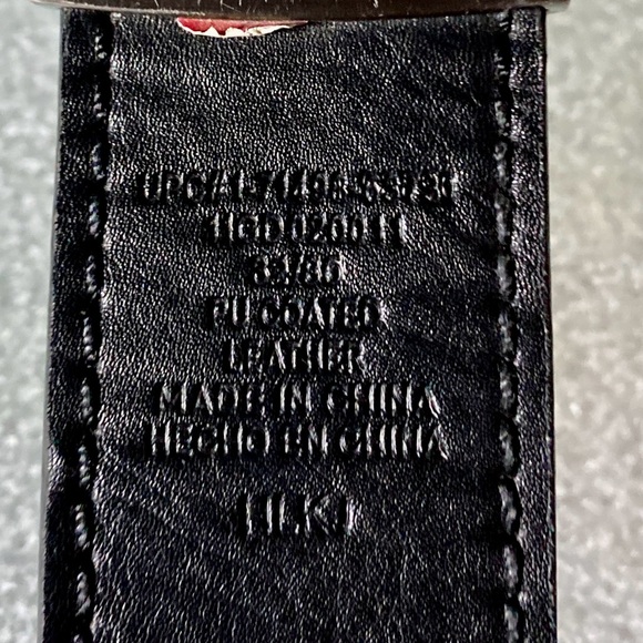 Dickies Men’s brown leather Belt double- sided - Picture 9 of 16